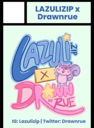 LAZULIZIP x Drawnrue circle cut